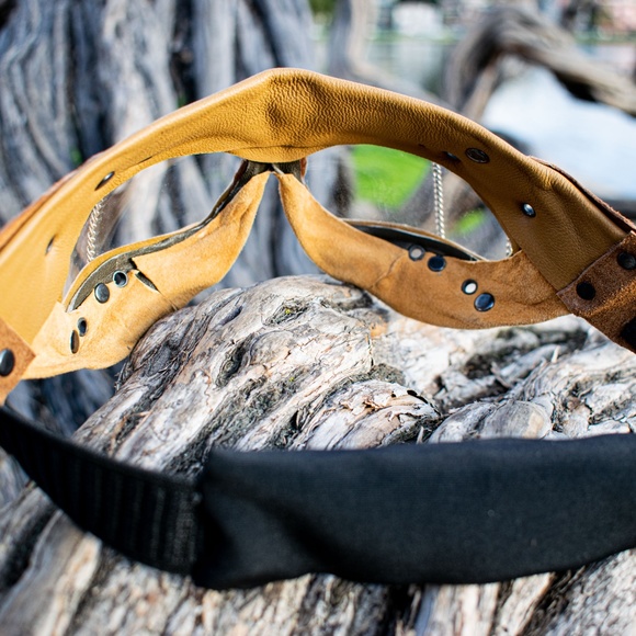 Steampunk Goggles, Burningman Goggles, Leather - Picture 5 of 8